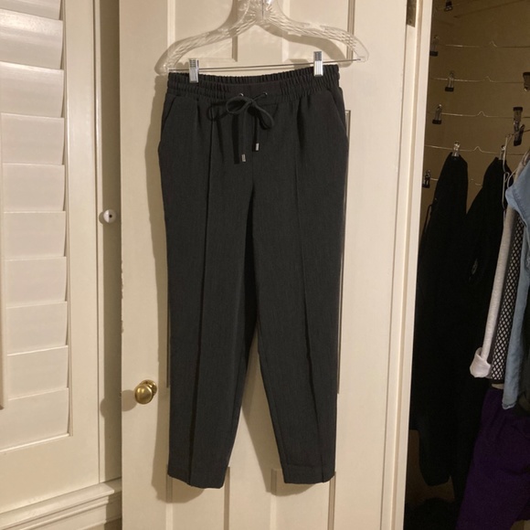 Nine West Twill Pintuck Jogger Pants Pull On Crop - Picture 6 of 6